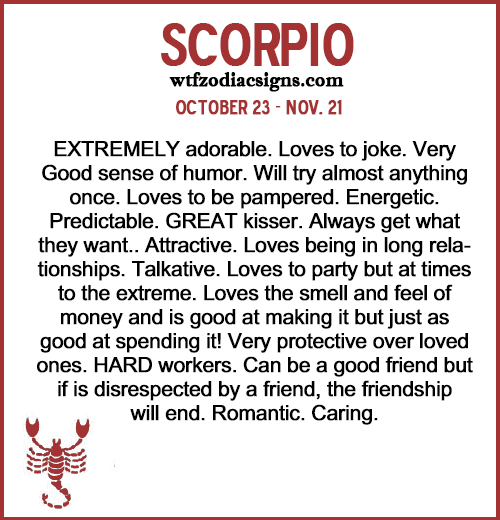 October Birth Zodiac Sign Scorpio Meaning