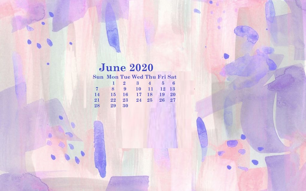 June 2020 Calendar Wallpaper for Desktop