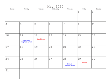 May 2020 Calendar with Holidays Australia